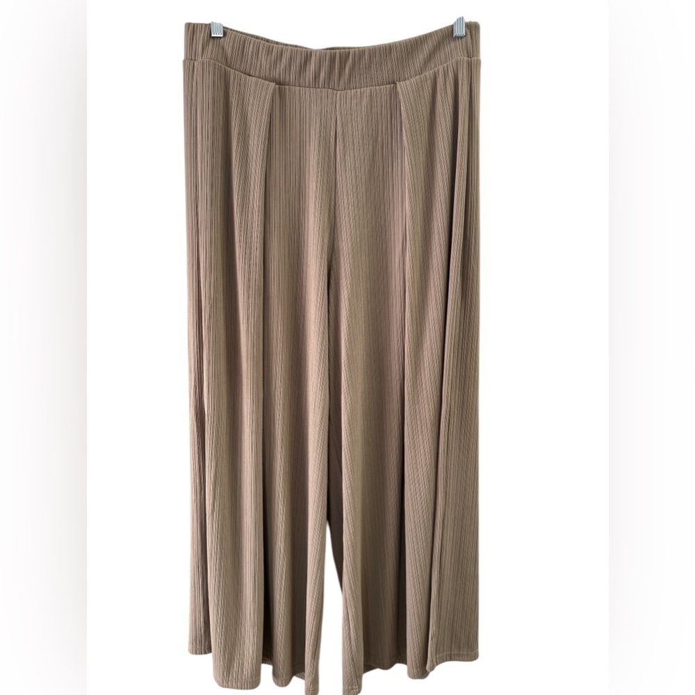 Harper by block brown wide leg high waisted brown pants